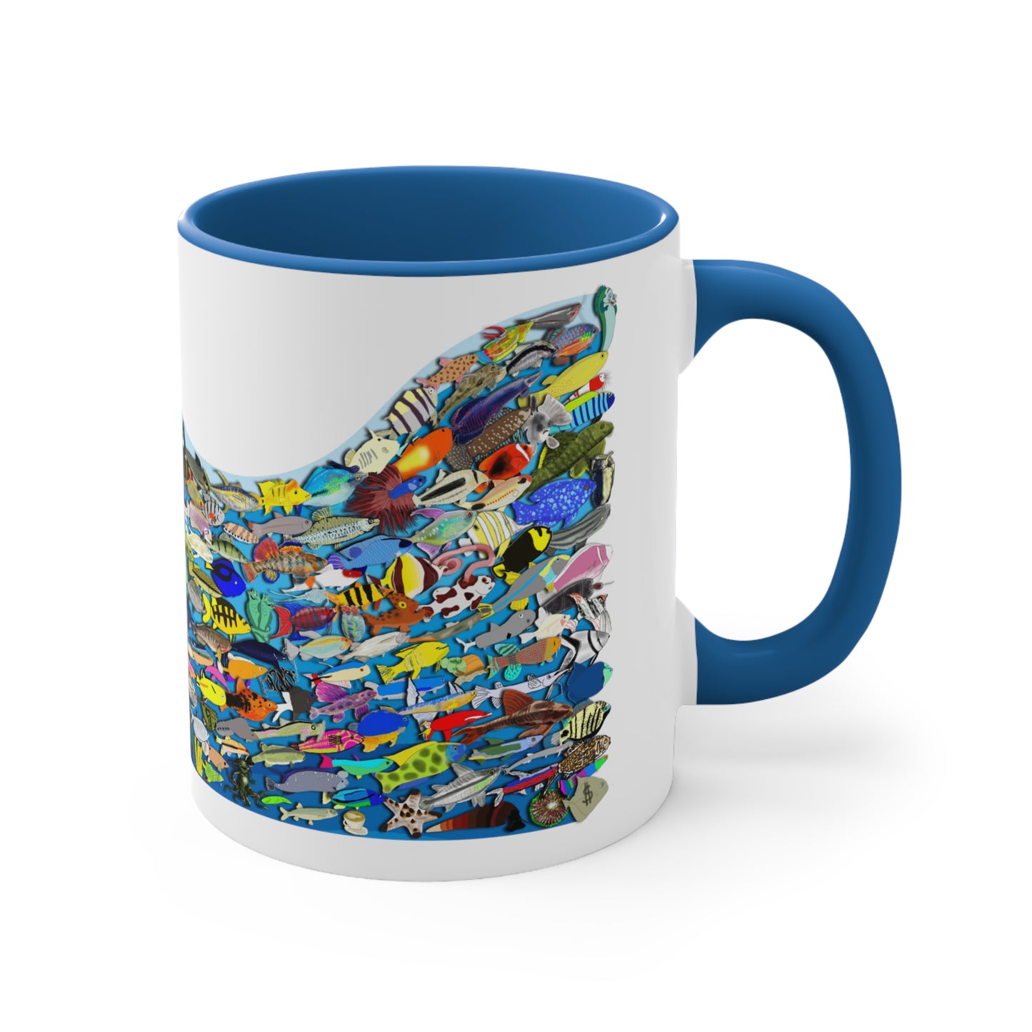Coffee mug, 11 oz - 2024 What the Fish (Third Edition) Guppy Design