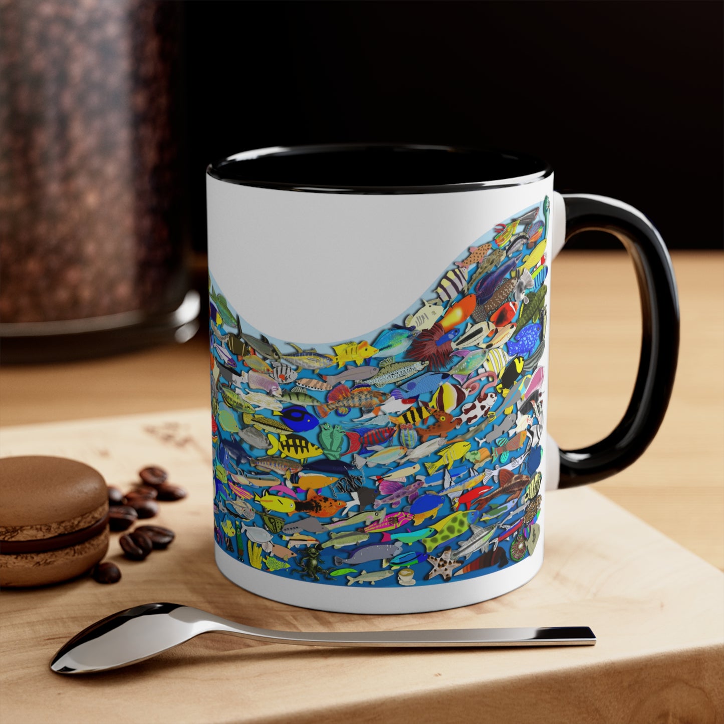 Coffee mug, 11 oz - 2024 What the Fish (Third Edition) Guppy Design